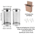 Set of two 20cm stainless steel rolling BBQ grill baskets with hooks and packaging box - Small 2-Pack (Hooks*2 + Kraft Box)