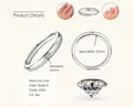 Minimalist 925 silver ring featuring a 4x2mm oval Moissanite with D color and VVS1 clarity - Size 7 / Oval Cut / Silver / 0.1 ct