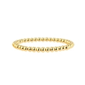 Ethnic Turkish Evil Eye totem gold beaded multi-layer stretch bracelet for women - Thin Round Bead Bracelet