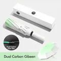 Ombrello pieghevole automatico verde menta con 24 stecche e telaio in fibra di vetro - 10-Stecche/Automatico / Verde Menta (10-Stecche)