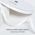 6mm Off-white matte ribbon roll for gift wrapping and floral crafts, 25 yards long - 0.6CM Wide * 25 Yards / Off-White