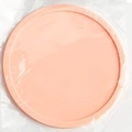 Pink circular silicone coaster 10cm thickened non-slip heat-resistant mat in packaging - Flat Style / Pink