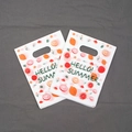 20x25cm plastic gift bag with Hello Summer fruit patterns and convenient handle - Hello Summer Lemon Style (28) / 95 Pieces/Pack