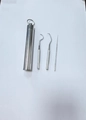 3-Piece Set (2 Large + 1 Small Straight) / Silver
