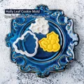 Holly leaf cookie cutter set 4.6x4.2cm for Christmas holiday baking and cookie molding - Holly Leaves