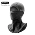 Thermal fleece balaclava mask in dark grey for winter cycling and windproof protection - CTT-007 Warm Balaclava Dark Grey
