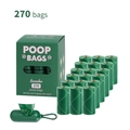 Set de bolsas higiénicas verdes con 270 bolsas, 18 rollos, lavanda y dispensador. - 18 Rollos + Dispensador en Caja / Estrella Verde