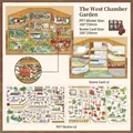 3D Chinese garden theme DIY sticker set with PET material and scene cards for decoration - West Wing Garden Residence (open For Business Today #42)