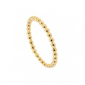 Anello minimalista con sfere in oro 18 carats e design a punti vintage - US 6 / Oro