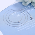 0.5mm Diameter Box With Universal Chain 45cm Length White Gold. / 925 Silver
