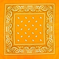 Polyester paisley bandana in vibrant orange color for hip-hop and outdoor cycling - Orange