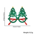 Christmas tree glasses frame with star detail and dimensions 12.6cm by 13cm - Christmas Tree