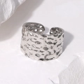 Silver Wide Irregular Texture Style (JR417-S7)