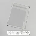 Thickened transparent PVC ziplock bag for jewelry, outer size 5x7cm with 48C thickness - 48 Mil / 5x7cm / Clear