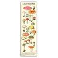 Vintage mushroom poster with sun and moon art on beige paper, retro botanical wall hanging - Style 7 / 40x150cm