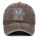 Embroidered 65th birthday washed cotton baseball cap with funny quote for outdoor sports - Coffee