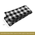 Nastro a quadretti bianco e nero largo 4cm rotolo 5 metri per decorazioni Natale DIY - Nastro Scozzese Bianco E Nero Da 4 Cm (5 Metri Per Pezzo)
