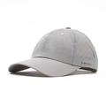 Grey quick-dry baseball cap with laser-cut side vents and white GLWR GOLF stitching - Adjustable / Light Gray