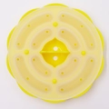 Moule à gâteaux en silicone jaune en forme d'ours pour bébé avec couvercle aéré - Petite saucisse ronde / Jaune