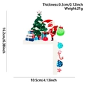 Wooden Santa Claus door corner decor with size specs 16.2x10.5cm for holiday home ornament - Style A Christmas Miracle Gift Box