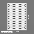 White pegboard storage panel in large size 42x30cm for wall organization and display - Extra Large Long Board - White