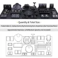 Black velvet jewelry display stand set with various holders for rings and necklaces - Black Jewelry Display Set 5