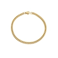 Bracciale classico NK in acciaio inossidabile dorato da uomo con chiusura a moschettone - 18cm / Oro