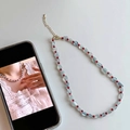 Collana di acquamarina e agata rossa con chiusura a moschettone dorata per donna - Collana in Pietra Naturale / 46cm