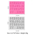 Siliconen mal in roze en grijs met 26 hoofdletters voor bakken en DIY-projecten - Hoofdletters