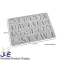 Moule en silicone 26 lettres alphabet chat pour pendentifs porte-clés en résine - Moule Alphabet Chat Style 4