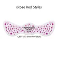 Rose red freckle tattoo sticker with star patterns for party makeup fashion look - QBLT-002 Rose Pink