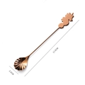 Rose gold 304 stainless steel coffee spoon with seashell head and seahorse handle - Seahorse Spoon / Rose Gold