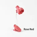 Rose red flower-shaped magnetic night light with flexible neck and clip-on base - Large Petal Clip Lamp (LD10D) / Rose Red
