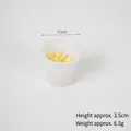 Mini bol de ramen pour maison de poupée avec nouilles jaunes, hauteur de 3,5 cm - Grand seau de nouilles instantanées + nouilles