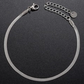 Minimalist 2.5mm stainless steel silver snake chain bracelet with adjustable lobster clasp - 2.5mm / Silver