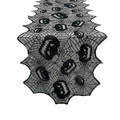 Halloween black lace table runner with spider web and skull patterns for festive decoration - Pumpkin Party Table Runner 40*180cm