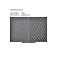 Small grey silicone drying mat with V-shaped drainage ribs and a 370x245mm size - Small / Gray