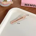 Pink matte wavy hair clip for women with dimensions of 6cm by 1cm for hair styling - 1# Wave Duckbill Clip (Light Coffee)