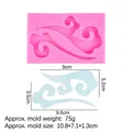 Silikonform mit Wolkenmuster in Pink und Abmessungen für DIY-Harz-Handwerk - Stil 5-Rosa