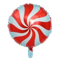 Palloncino in alluminio a spirale rosso e blu da 18 pollici per decorazioni di compleanno - Mulino a Vento Rosso
