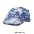 Vintage camouflage tie-dye denim ivy cap for women in medium blue wash finish - One Size (56-58cm) / Medium Blue