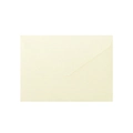 Mini vintage cream textured paper envelope with classic V-flap for cards and gift notes - Jasmine White (Velvet Flower Paper)