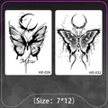 Waterproof butterfly and crescent moon temporary tattoo stickers HD-026 and HD-032 - Moon Butterfly