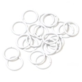 White 8/10mm painted macaron jump rings for DIY jewelry making accessories - White