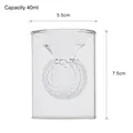 Creative 40ml double walled golf ball shaped glass for vodka and spirits - Football Double Layer Cup/40ml
