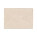Elegant cream beige linen texture envelope with classic triangular flap design - 1pc Linen Grey Envelope (Short Lid) / Gray