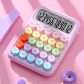 Calculatrice mécanique lilas avec écran 12 chiffres et touches aux couleurs macaron - 817max Lilas Silencieux