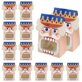 Nutcracker biscuit boxes with PVC windows, 12-piece Christmas packaging set for gifts - Blue Hat Soldier Box