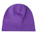 Breathable purple cotton slouchy beanie hat for casual wear and hip-hop style - Purple