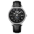 Black Dial Silver Case Black Strap
